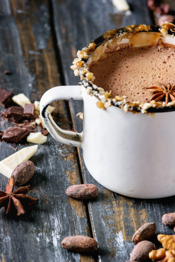 SALTED CARAMEL RUMMY HOT CHOCOLATE