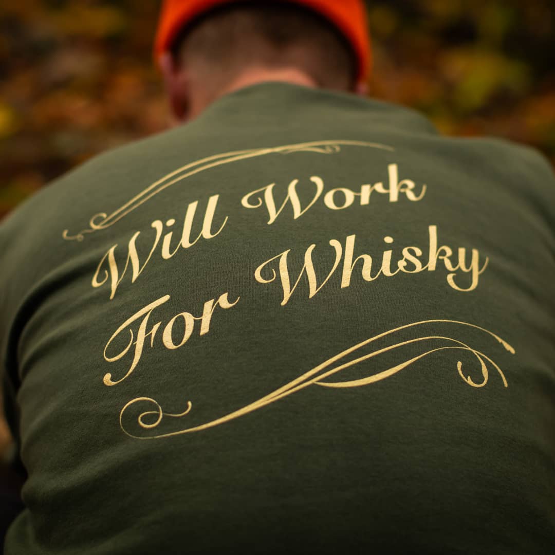 "Will Work For Whisky" Crewneck